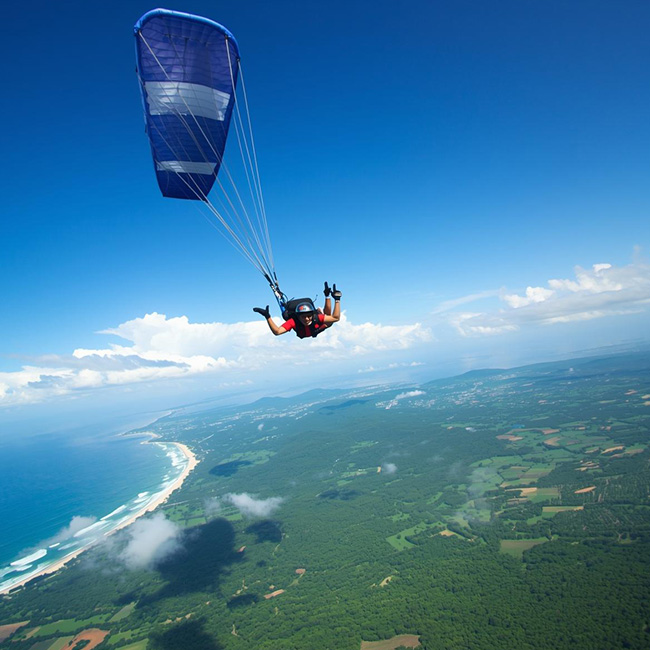 sky diving
